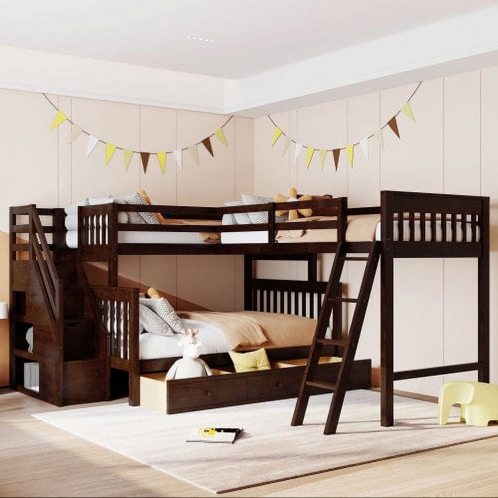 Kids Bunk Beds with Staircases