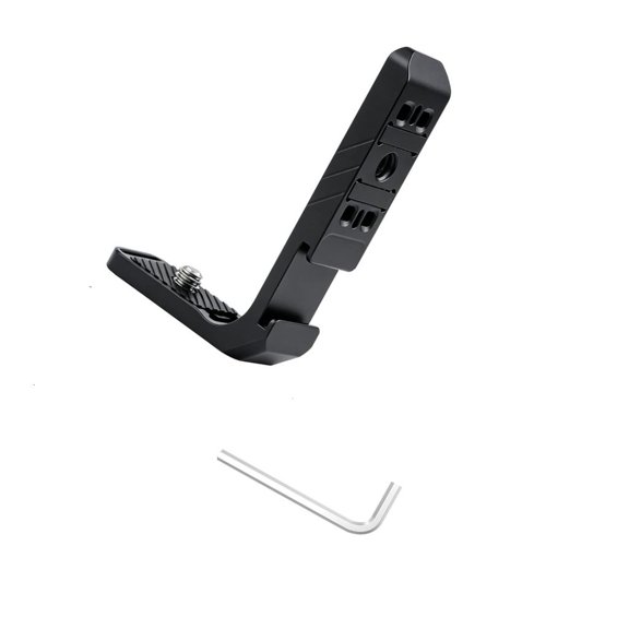 L-Shaped Camera Mount Bracket With Release Structure, Horizontal Vertical Framing, Metal 1/4-Inch Threaded Tripod Adapte