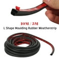 thumbnail image 1 of L-Shaped Car Weatherstrip Rubber Seal Strip Car Door Roll of Rubber Wind Stripping for Automotive Doors Bottom Window Engine Cover Sunroofs (5M), 1 of 10