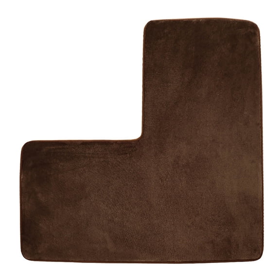 L-Shaped Carpet - Polyester Fiber, Soft, Durable, Non- Backing, for Living Room/Bedroom/Bathroom, Space-Saving
