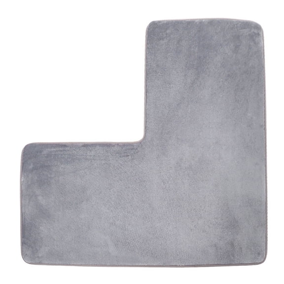 L-Shaped Carpet - Polyester Fiber, Soft, Durable, Non- Backing, for Living Room/Bedroom/Bathroom, Space-Saving