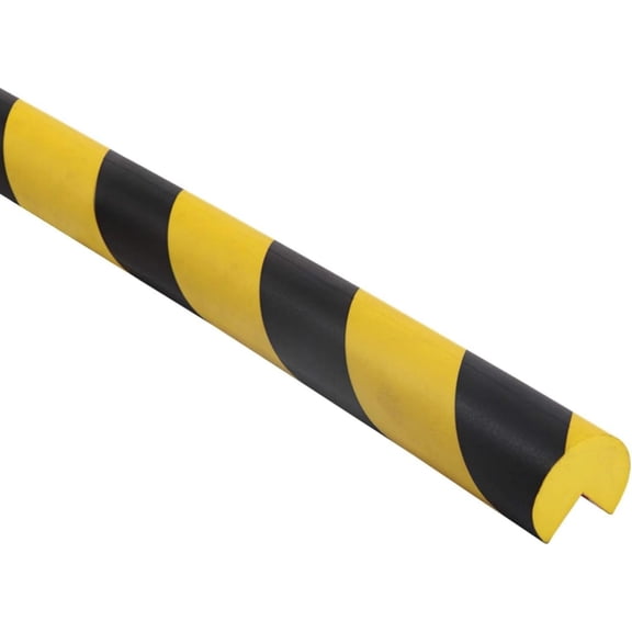 L-Shaped/Circular Edge Protector \u2013 19" Durable Polyurethane Foam, High-Visibility Yellow/Black Stripes & Corner Safety Bumper for Impact Protection
