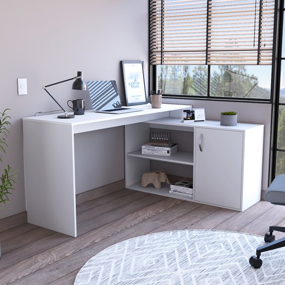 L-Shaped Configuration | Fits Well in Small or Large Rooms | Solid Wood + MDF Filler for Durability