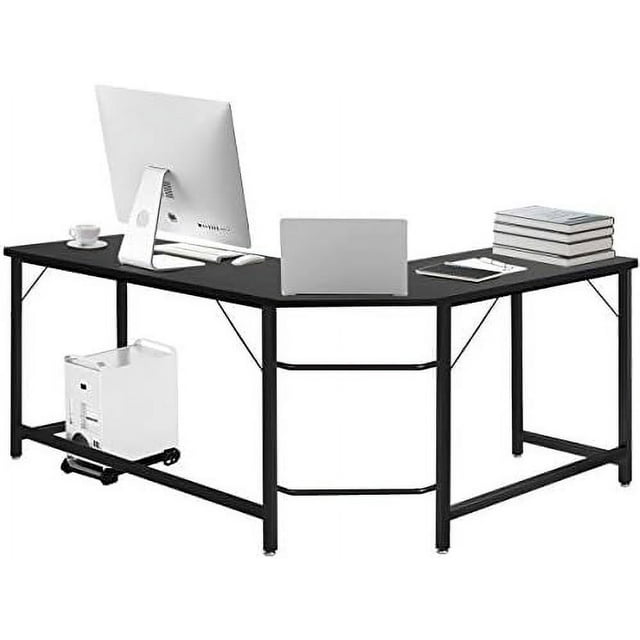 LShaped Corner Computer Desk 66 Inch Home Office Desk PC Laptop Study