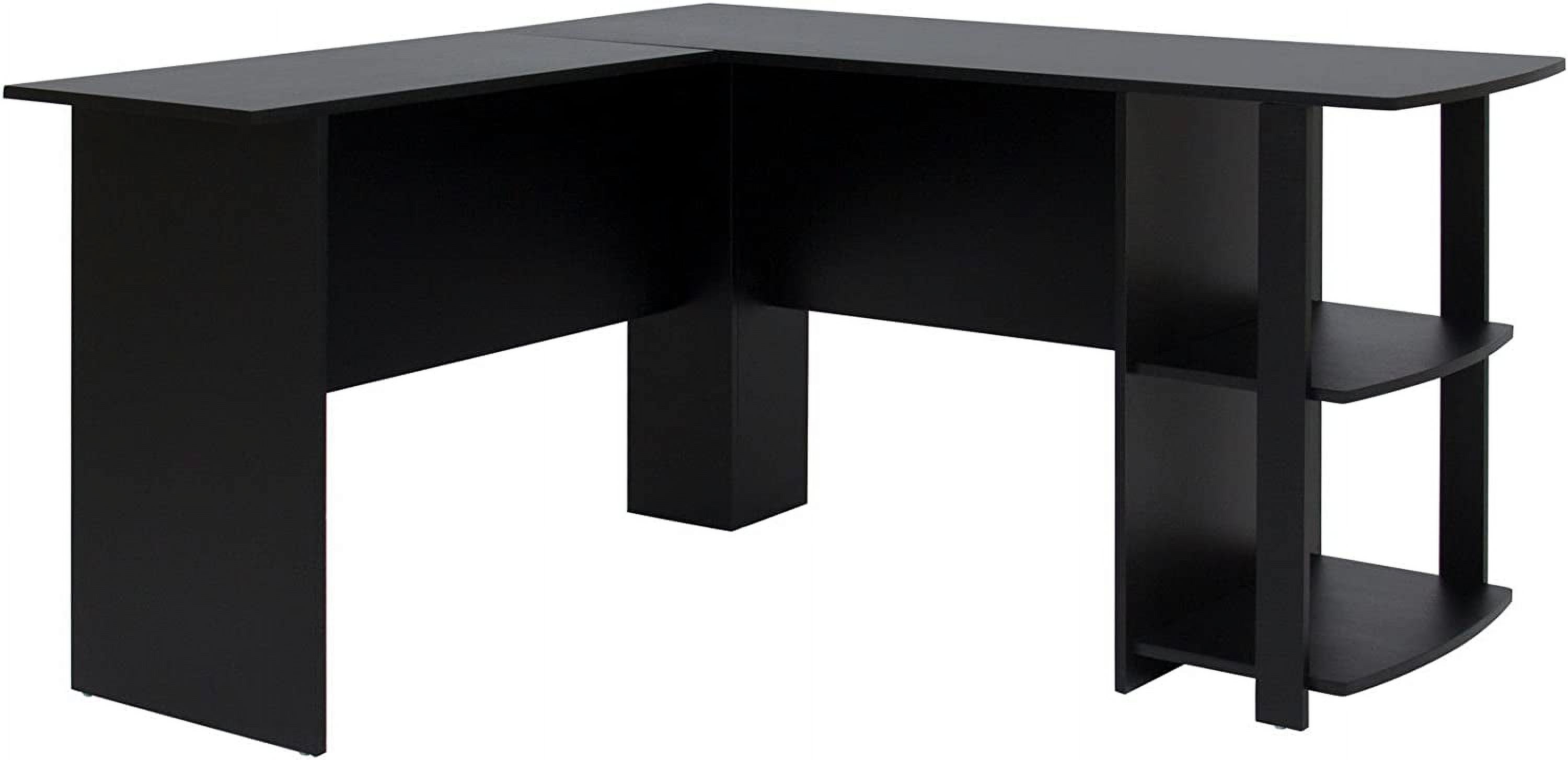 LShaped Corner Computer Desk Study Workstation for Office w/ 2 Open