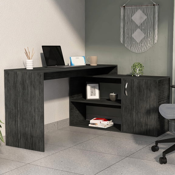 L - Shaped Design | Provide Functional Layout for Room Corners and Store Small Essentials | Achieve Organized and Elegant Workspace