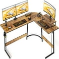 L Shaped Desk Computer Corner Desk Gaming Desk with Monitor Stand