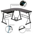 thumbnail image 1 of L-Shaped Desk Corner Table Computer Desk PC Laptop Study Writing Table Workstation for Home Office, 1 of 5