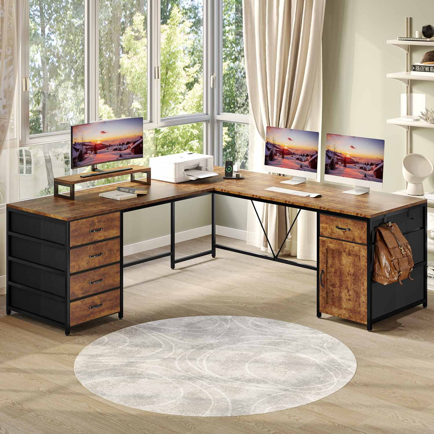 Computer desk corner unit discount