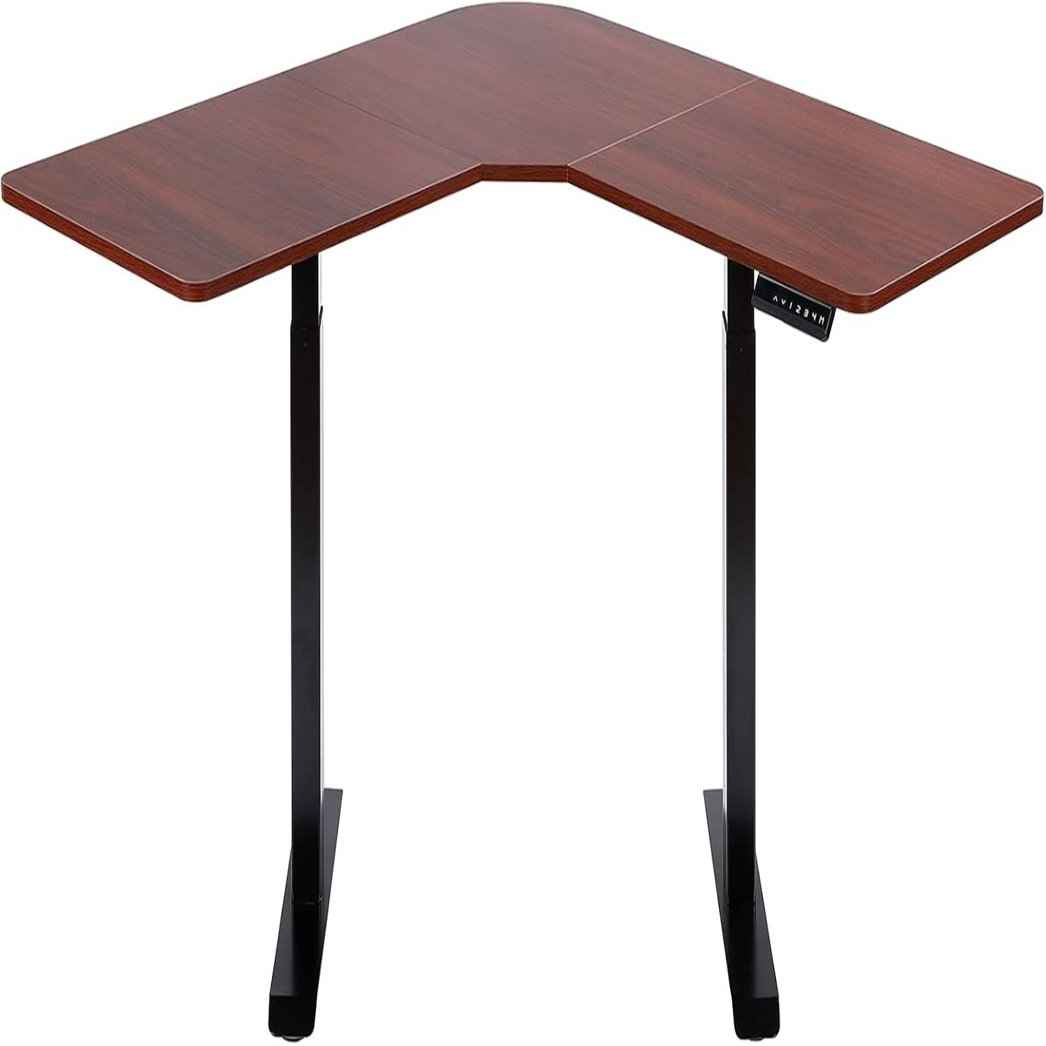  L Shaped Dual Motor Electric Height Adjustable Standing Desk Computer