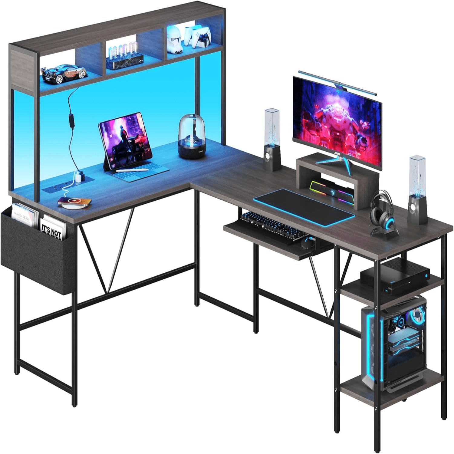 Santic Cycling Jackets GreenForest Gaming Desk With LED Lights,175 Cm Computer Office Desk With Reversible Drawer And Printer Shelf,Office Desk With Monitor Stand And Hooks For Home Study Desk,Black Computer Desk