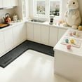 thumbnail image 1 of L Shaped Kitchen Rug Living Room Carpet Floor Kitchen Mats Corner Mats Kitchen Corners Area Runner Kitchen Sink Floor Absorbent Non Slip Mats Machines Wash Carpet for Cooking, 1 of 9