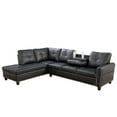 LShaped Linen Sectional Sofa with Chaise & Storage Tufted Sofa Couch