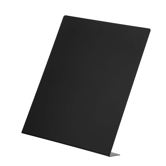 L Shaped Metal Memos Board Display Easel Desktop Bulletin Board Tabletop Chalkboard Sign For Wedding 22x6x28cm