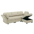 thumbnail image 1 of L Shaped Modular Sectional Couches With Chaise Modern Corner Sofa Couch With Storage Ottomans Adjustable Armrest And Backrest, 1 of 9