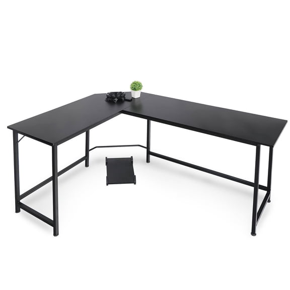 WDZSL-Shaped Office Desk Corner Computer Desk Gaming Gamer Table Workstation with CPU Stand for Home Office