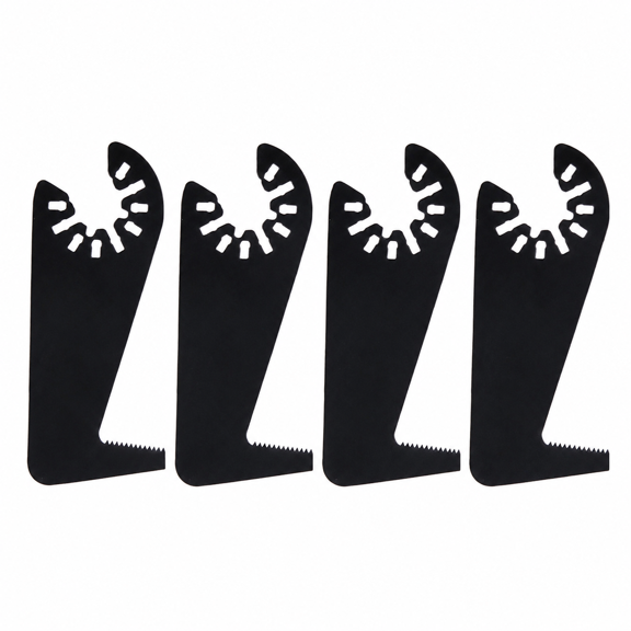 LShaped Oscillating MultiTool Blades, Bimetallic HeavyDuty StainlessSteel Saw Blades, QuickRelease Multitool Cutting Blades for Drywall, Gypsum Board and Plastic Pipes (4Pack)