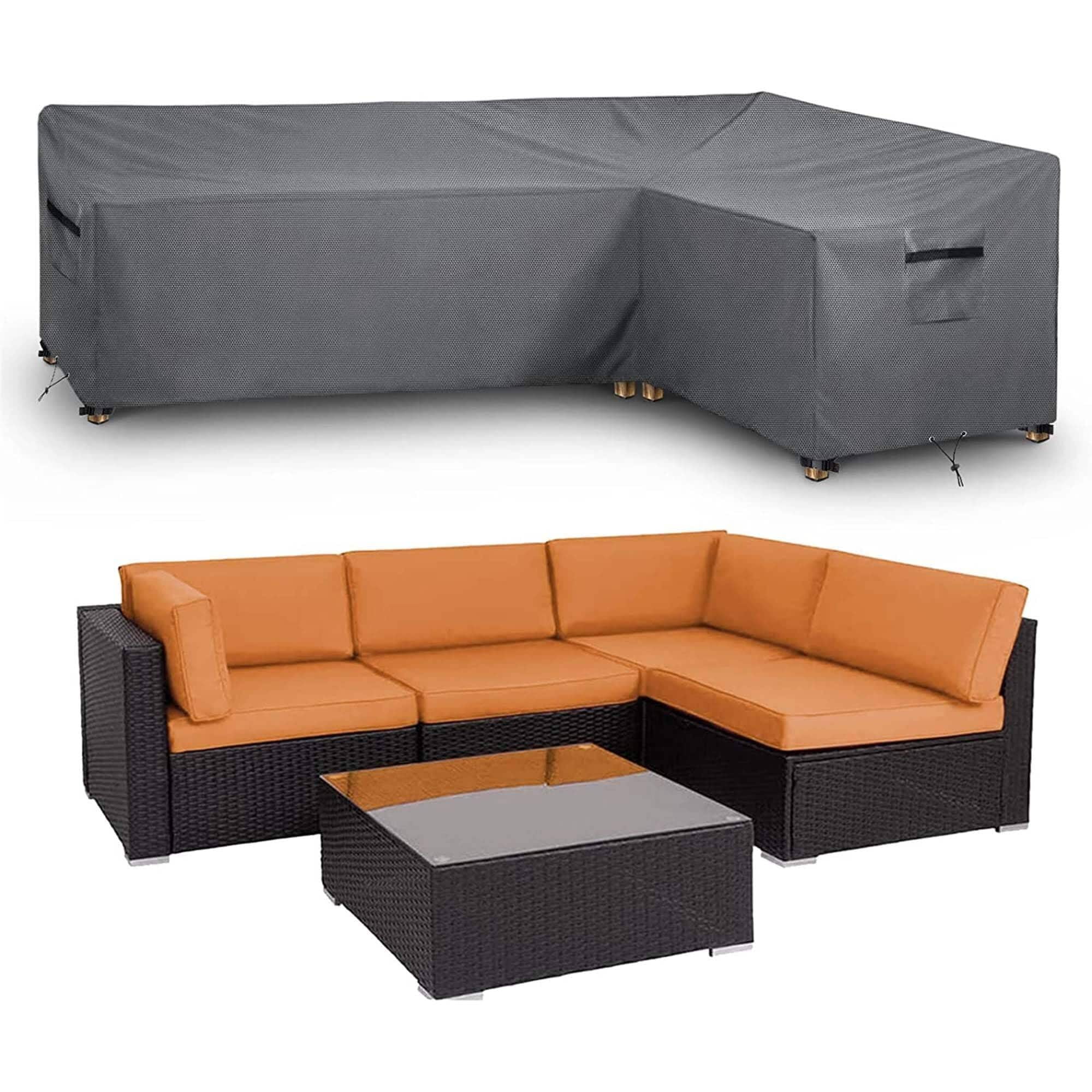 LShaped Outdoor Furniture Cover Waterproof Patio Sectional Sofa Cover