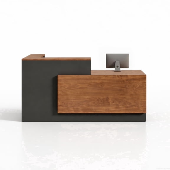 YTElantivo 63-inch L-Shaped Reception Desk with Right Return
