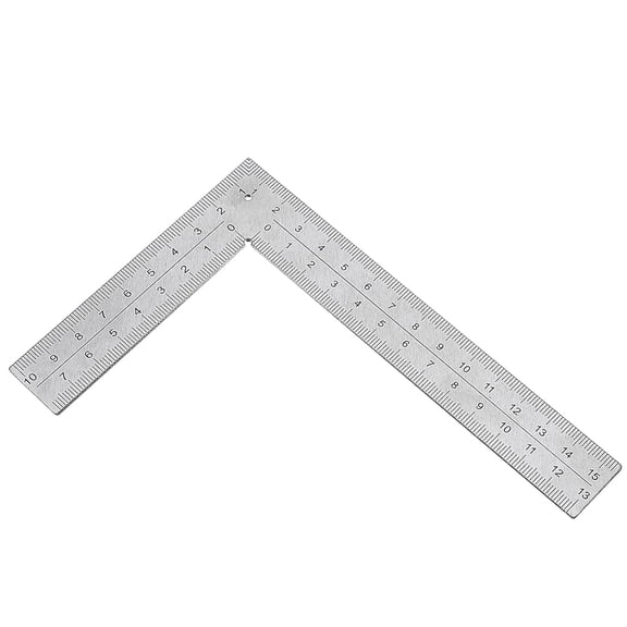 Mabor L Shaped Ruler Mini Measuring Tool, 10cm by 15 cm Square 90 Degree Rulers Framing Tools for Engineers Carpenter, Stainless Steel