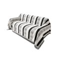 thumbnail image 1 of L Shaped Sectional Sofa Slipcover for 3 Cushion Couch, Boho Black White Striped Anti-Slip Furniture Protector, Pet Friendly Washable Chenille Cover for Dogs Cats, 51x94 Inch, 1 of 7