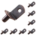 thumbnail image 1 of L-Shaped Shelf Support Brackets – Antique Red Stainless Steel Cabinet & Bookcase Mounting Hardware, Pack of 20, 1 of 6