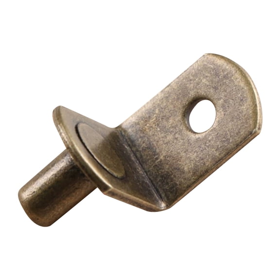 L-Shaped Shelf Support Peg, Support Shelf Bracket Peg W Hole for Kitchen Cabinet Closet & Bookcase Shelves, Bronze Hot Sale By Kilougeis