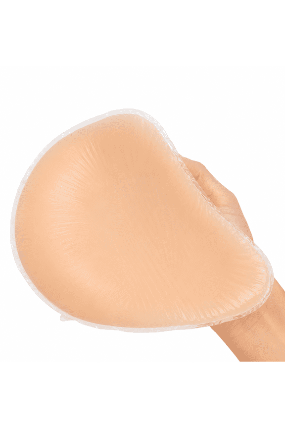 L-Shaped Silicone Breast Forms Mastectomy Prosthesis for Uneven Chest, Natural Balance & Lightweight Comfort, Right, Small