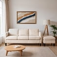 thumbnail image 1 of L-Shaped Sectional Couch 88 inch Corduroy 3-Seater Sofa with Reversible Chaise for Small Space Apartment Dorm Living Room Modern Off White, 1 of 9