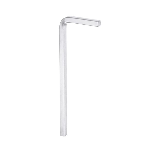 L-Shaped Square Head Wrench 6mm Chrome-Vanadium Steel 4 Points Bolt Wrench for Basic Home Repair DIY Project and General Applications, Silver