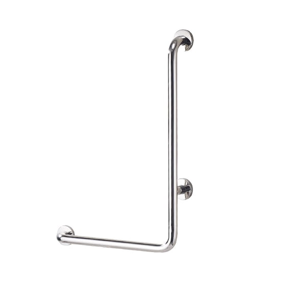 L-Shaped Stainless Steel Bathtub Safety Support Rail Left 40Cm