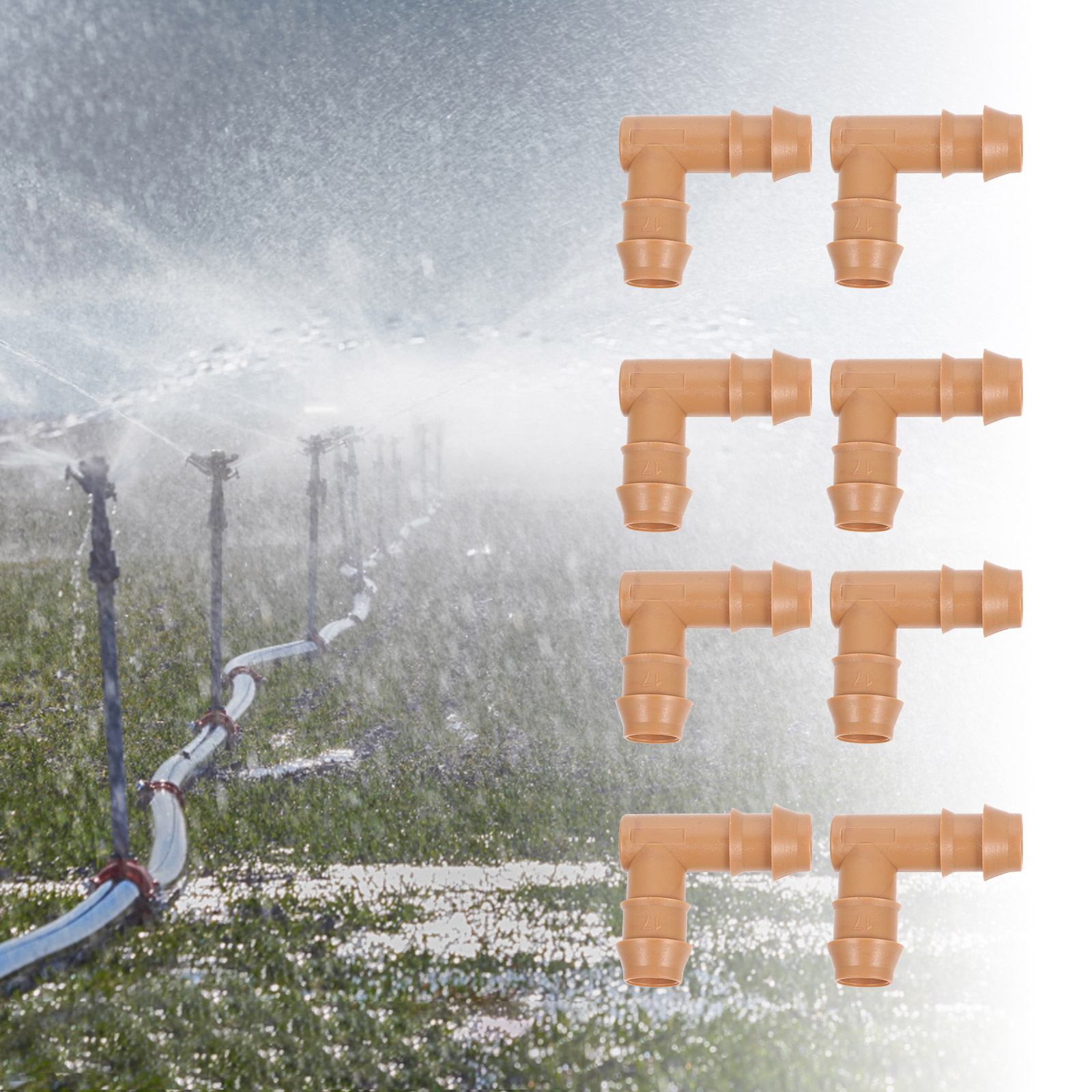 L Shaped Tube Coupling 20pcs L Shaped Hose Coupling Barbed Connectors