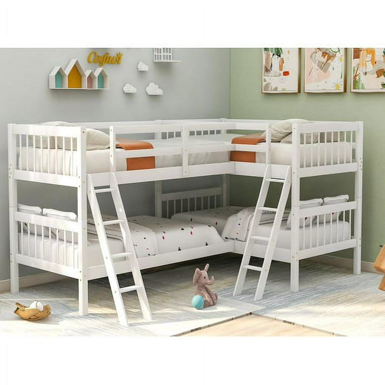 L shaped corner bunk beds hotsell