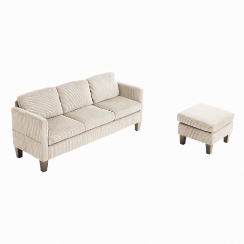 L-Shaped Velvet Sectional Sofa for Living Room, Modern Art Deco Style, 4-Seater Couch with Memory Foam, Square Arms, Easy Assembly & Maintenance, Ideal for Apartments & Small Spaces