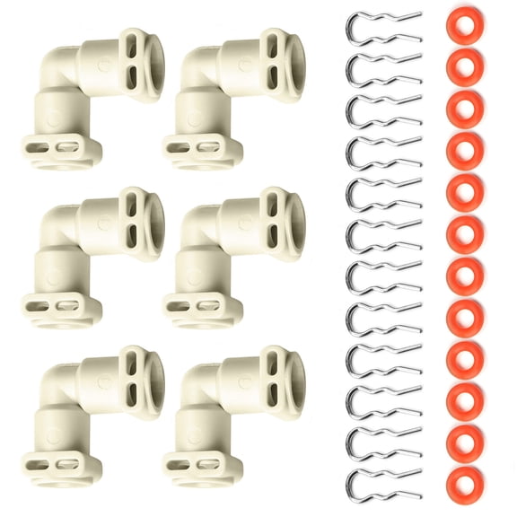 L Shaped Water Thermoblock Connector Replacement Water Pipe Adapter Coffee Machine Fluid Connector Easy to Install