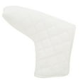 LShaped Waterproof PU Golf Putter Cover White