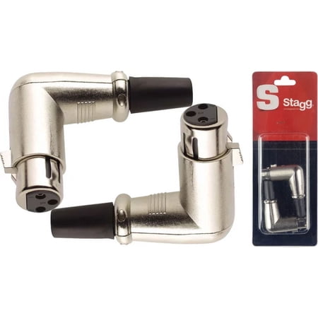 L-Shaped female XLR plug - 2 pcs