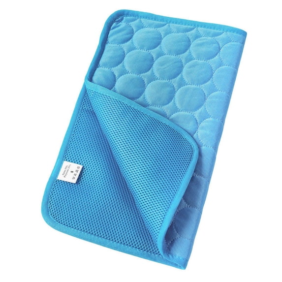L Size 22 × 28 in Washable Breathable Pet Self Cooling Mat, Anti-Slip Reusable Gel Cool Pad, Foldable Summer Heat Relief Bed for Dog Cat Indoor, Outdoor, Crate & Car Use