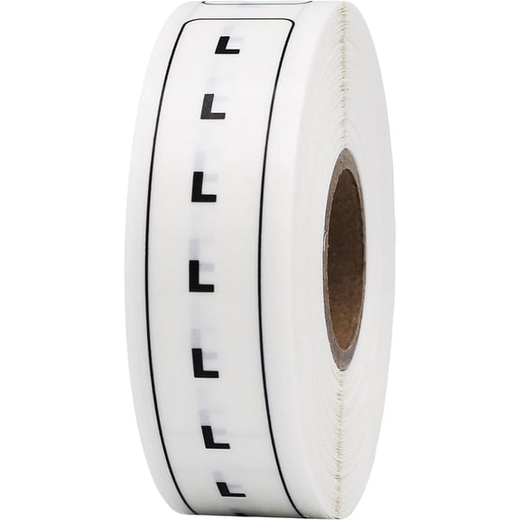 L Size Strip Labels  Clothing Size | 0.75 x 5 Rectangle - 200 Pack