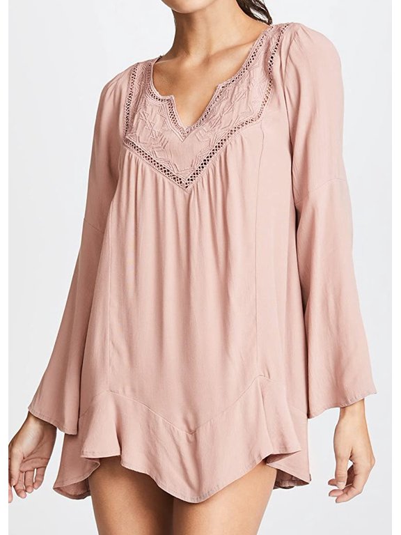 L*Space DUSTY PEARL Northern Star Tunic, US Large