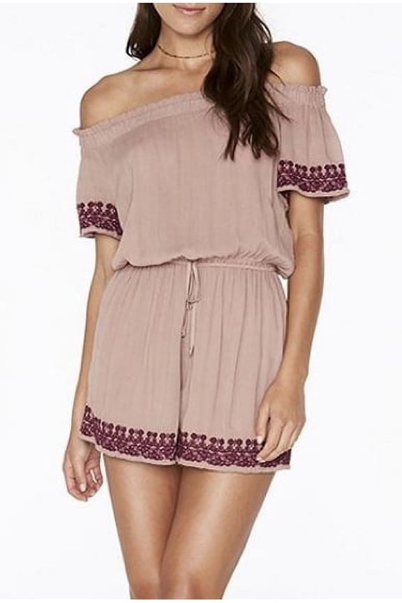 L*Space DUSTY PINK Spring Fling Romper, US Medium