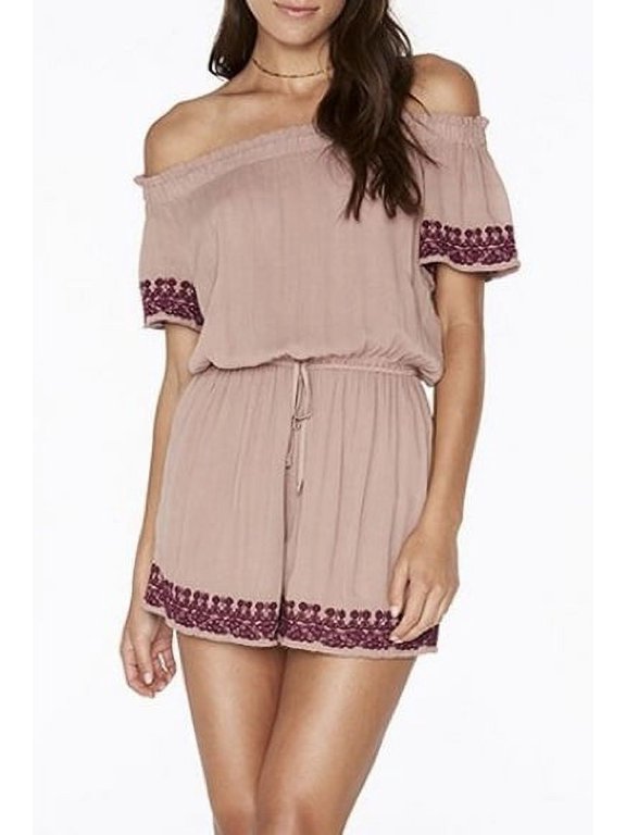 L*Space DUSTY PINK Spring Fling Romper, US X-Small