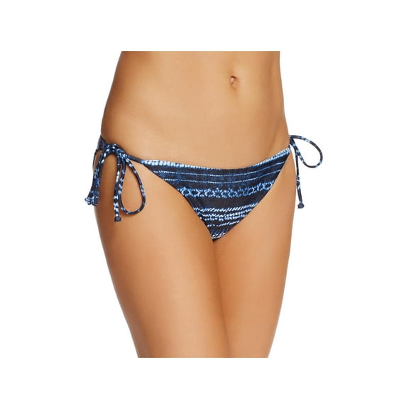 L*Space Lily Striped Side Tie Bikini Bottom Swimwear Size M