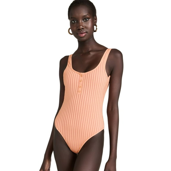 L*Space Women's Float On One Piece Classic, Tgy/BOU, Orange, 10