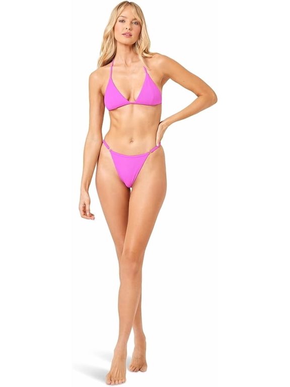 L*Space Women's Standard Lindsay Top, Bright Fuchsia