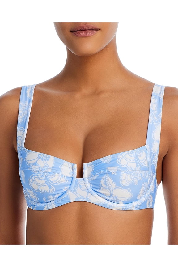 Womens Camellia Top Beachwear Nylon Bikini Swim top