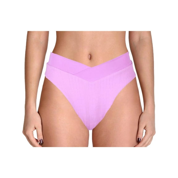 L Space Womens Ribbed High Waist Swim Bottom Separates