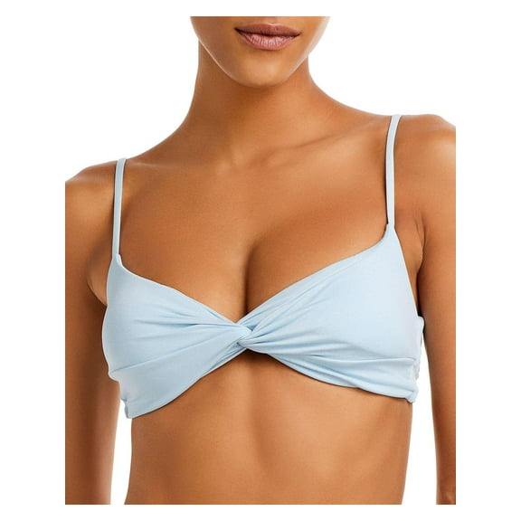 L Space Womens Ringo Shimmer Twist Bikini Swim Top