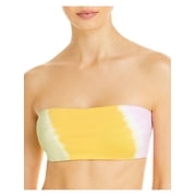 L Space Womens Tie-Die Strappy Bikini Swim Top