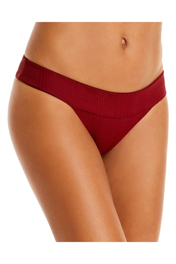 Womens Veronica Hipster Bikini Swim Bottom Separates Red M